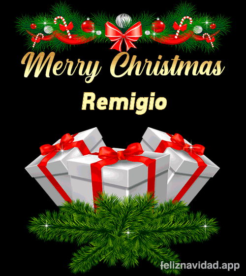 GIF Merry Christmas Remigio
