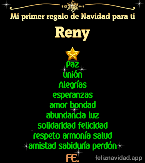 GIF Mi primer regalo de navidad para ti Reny