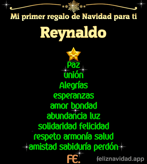 GIF Mi primer regalo de navidad para ti Reynaldo