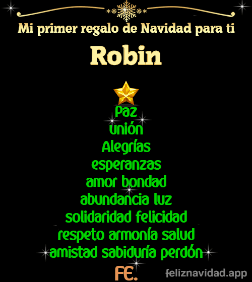 GIF Mi primer regalo de navidad para ti Robin