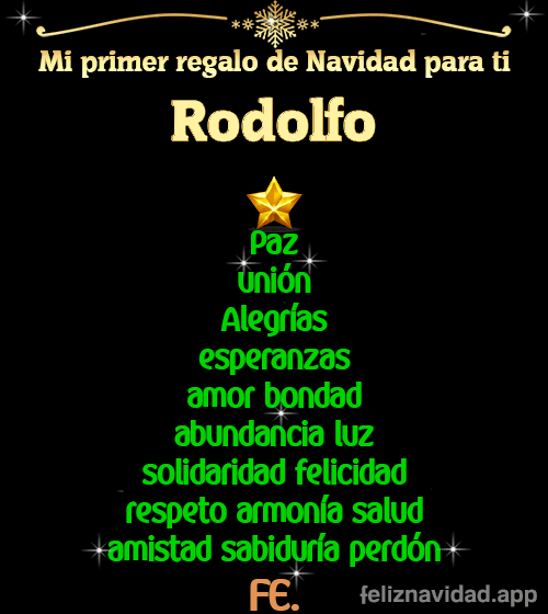 GIF Mi primer regalo de navidad para ti Rodolfo