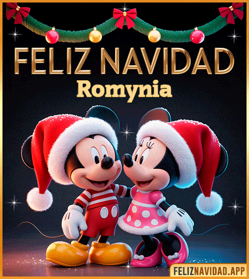 GIF GIF de Feliz Navidad con Mickey y Minnie Mouse Romynia