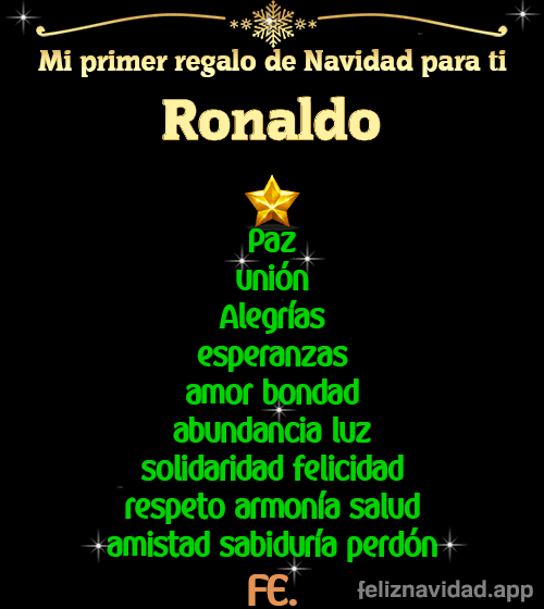 GIF Mi primer regalo de navidad para ti Ronaldo