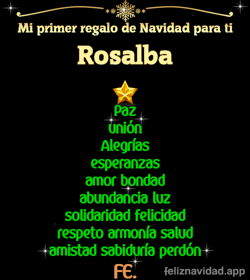 GIF Mi primer regalo de navidad para ti Rosalba