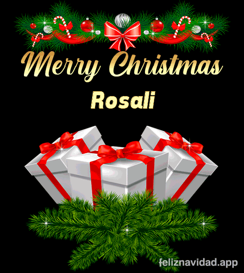 GIF Merry Christmas Rosali