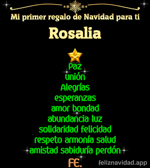 GIF Mi primer regalo de navidad para ti Rosalia