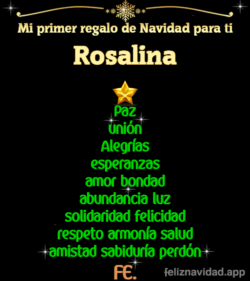 GIF Mi primer regalo de navidad para ti Rosalina