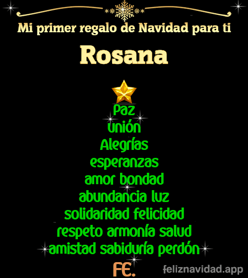 GIF Mi primer regalo de navidad para ti Rosana