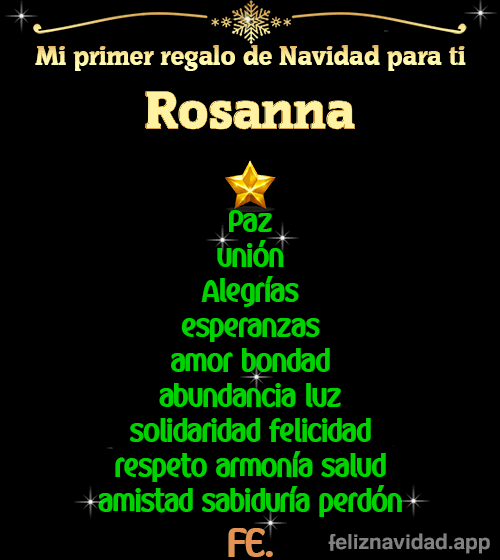 GIF Mi primer regalo de navidad para ti Rosanna