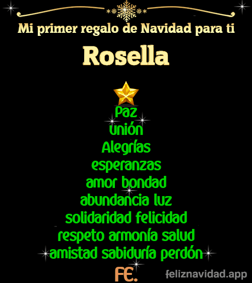 GIF Mi primer regalo de navidad para ti Rosella