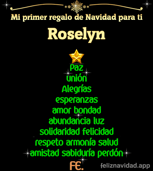 GIF Mi primer regalo de navidad para ti Roselyn