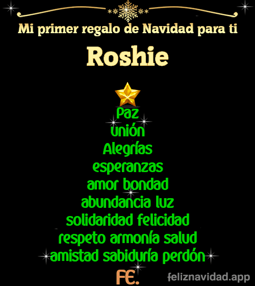GIF Mi primer regalo de navidad para ti Roshie