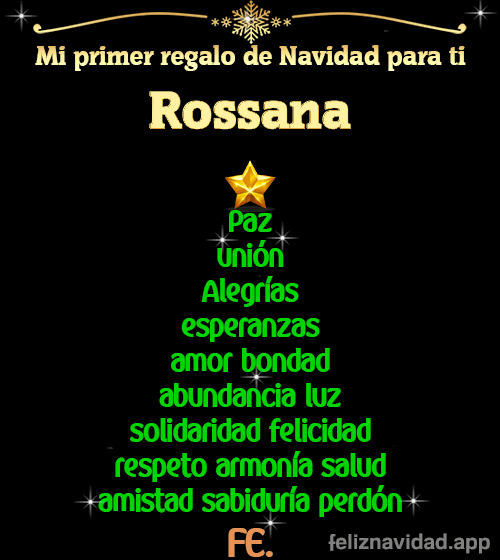 GIF Mi primer regalo de navidad para ti Rossana