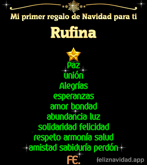 GIF Mi primer regalo de navidad para ti Rufina