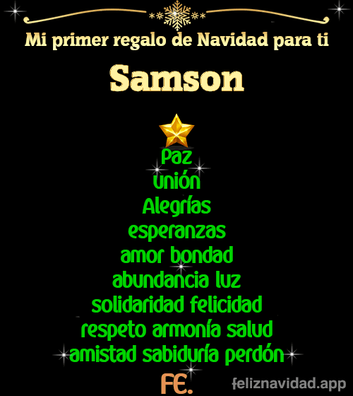 GIF Mi primer regalo de navidad para ti Samson