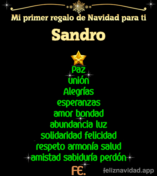 GIF Mi primer regalo de navidad para ti Sandro