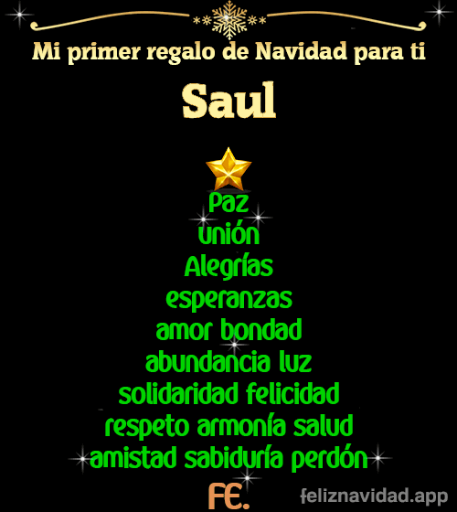 GIF Mi primer regalo de navidad para ti Saul