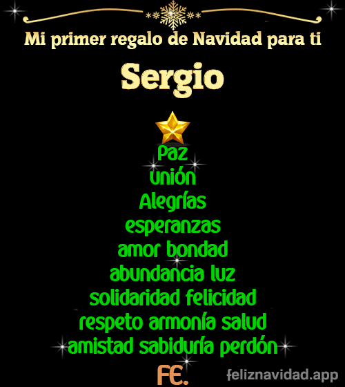 GIF Mi primer regalo de navidad para ti Sergio