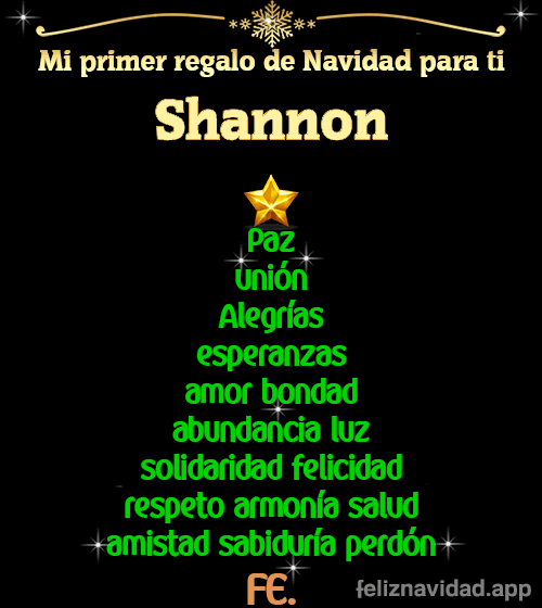 GIF Mi primer regalo de navidad para ti Shannon