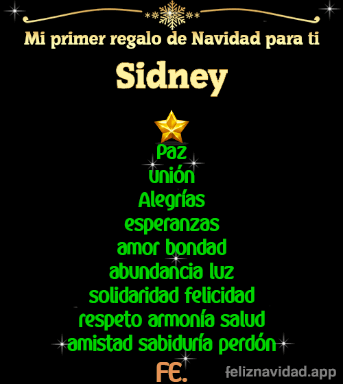 GIF Mi primer regalo de navidad para ti Sidney