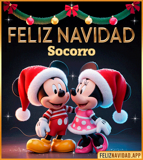 GIF GIF de Feliz Navidad con Mickey y Minnie Mouse Socorro