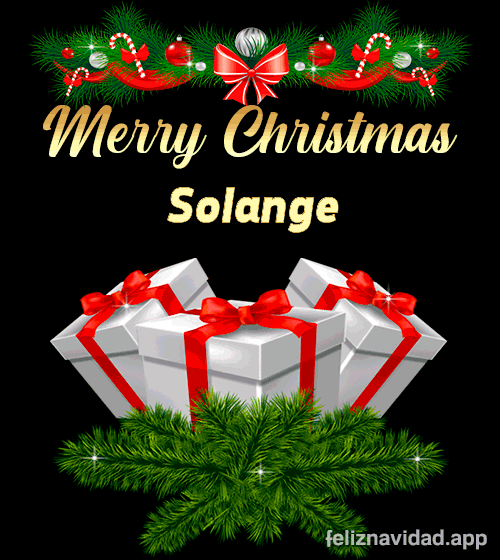 GIF Merry Christmas Solange
