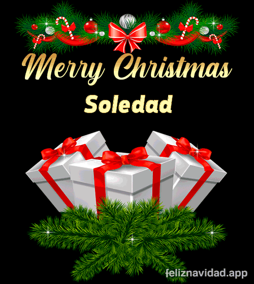 GIF Merry Christmas Soledad