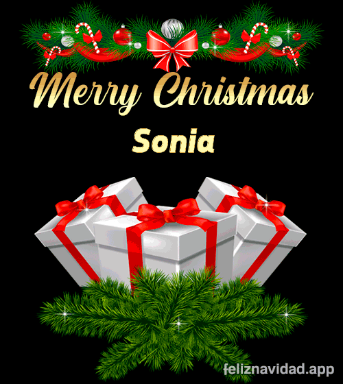 GIF Merry Christmas Sonia