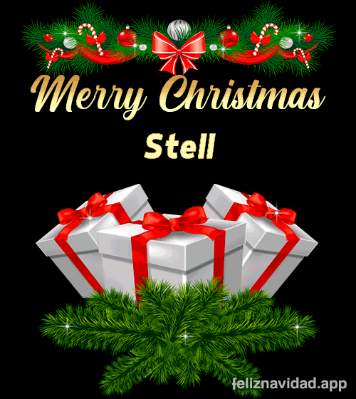 GIF Merry Christmas Stell