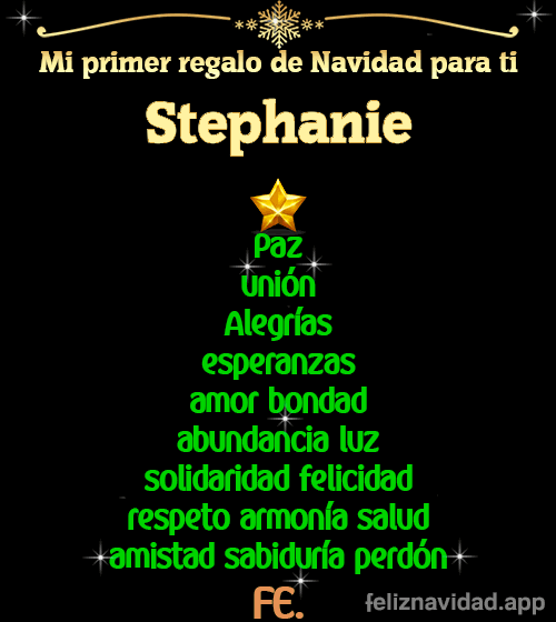 GIF Mi primer regalo de navidad para ti Stephanie