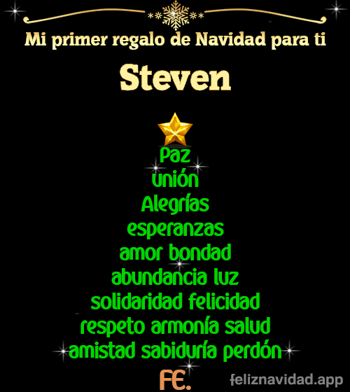 GIF Mi primer regalo de navidad para ti Steven