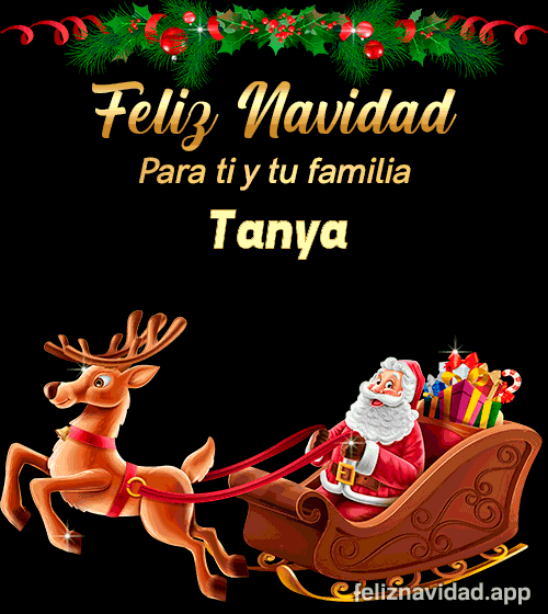 GIF Feliz Navidad para ti y tu familia Tanya