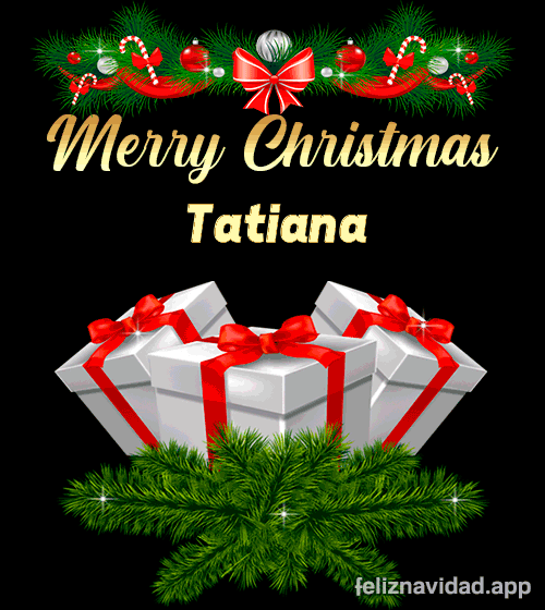 GIF Merry Christmas Tatiana