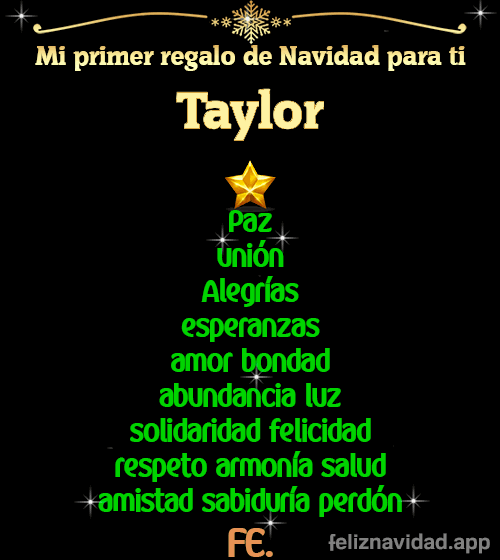 GIF Mi primer regalo de navidad para ti Taylor