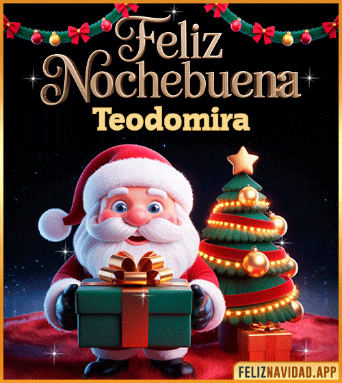 GIF GIF de Feliz Nochebuena Teodomira