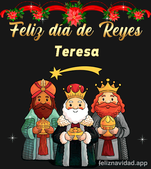 GIF Feliz día de Reyes Teresa