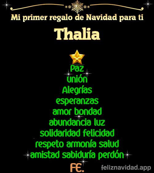 GIF Mi primer regalo de navidad para ti Thalia