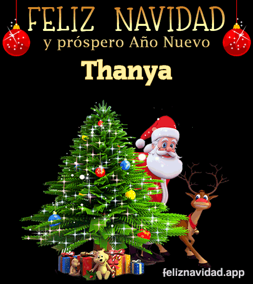 GIF Feliz Navidad y Próspero Año Nuevo 2024 Thanya