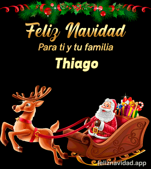 GIF Feliz Navidad para ti y tu familia Thiago