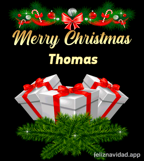 GIF Merry Christmas Thomas
