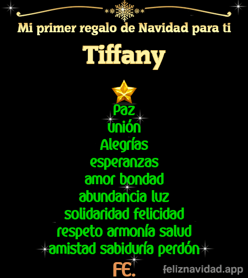 GIF Mi primer regalo de navidad para ti Tiffany