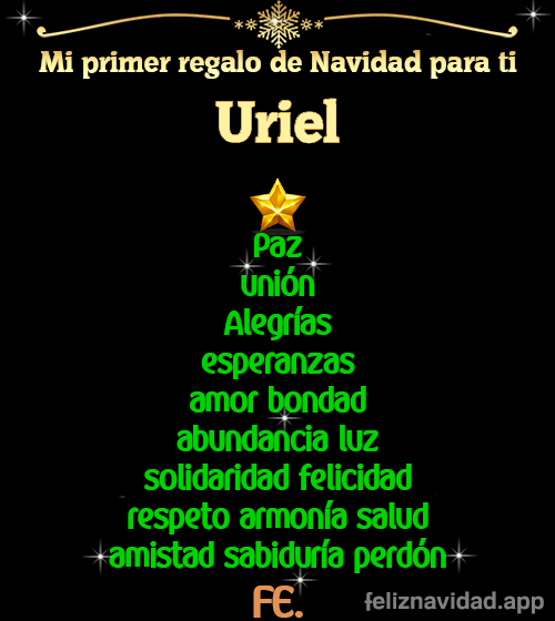 GIF Mi primer regalo de navidad para ti Uriel