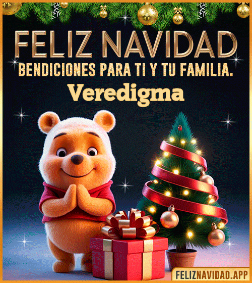 GIF Feliz Navidad, bendiciones para ti y tu familia Veredigma