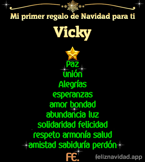 GIF Mi primer regalo de navidad para ti Vicky