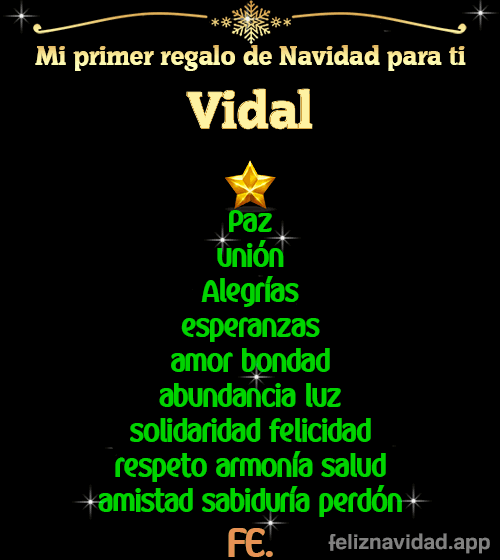 GIF Mi primer regalo de navidad para ti Vidal