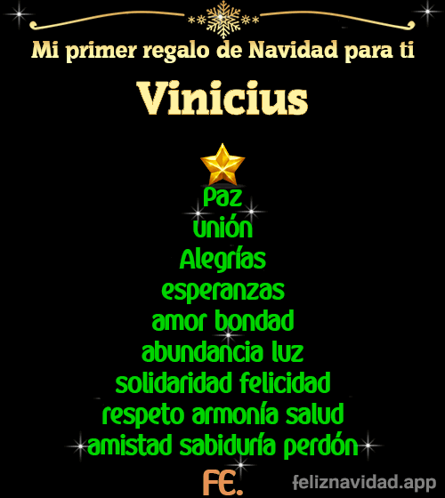 GIF Mi primer regalo de navidad para ti Vinicius