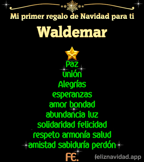 GIF Mi primer regalo de navidad para ti Waldemar
