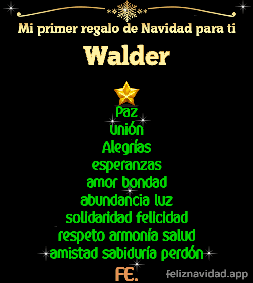 GIF Mi primer regalo de navidad para ti Walder