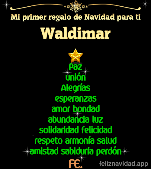 GIF Mi primer regalo de navidad para ti Waldimar
