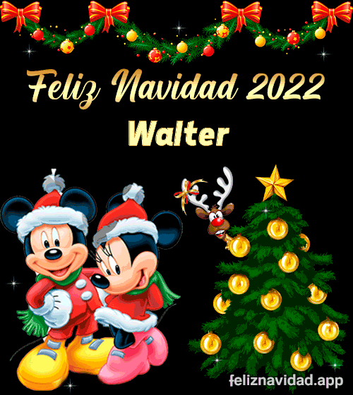 GIF Feliz Navidad 2022 Walter